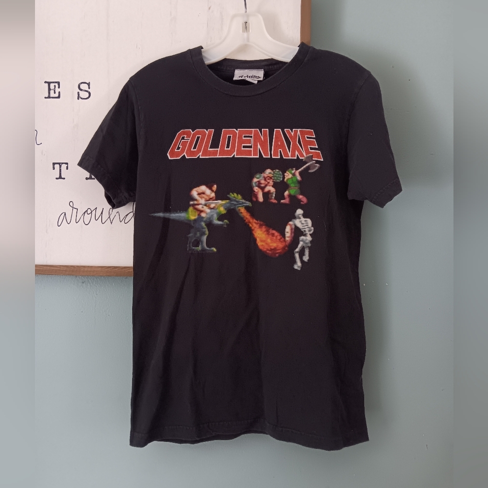 Vtg Y2K 2000s SEGA Golden Axe Video Game T-Shirt Mens Small Trinity Products